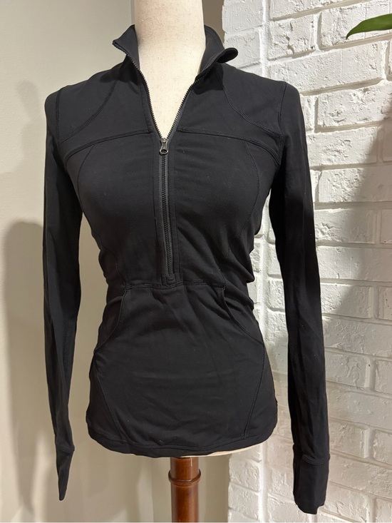 lululemon athletica Tops - Lululemon Black Women's Half-Zip Active Top